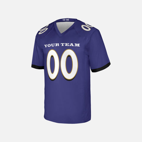 Personalized Baltimore Fan Purple Football Jersey – Custom Name & Number