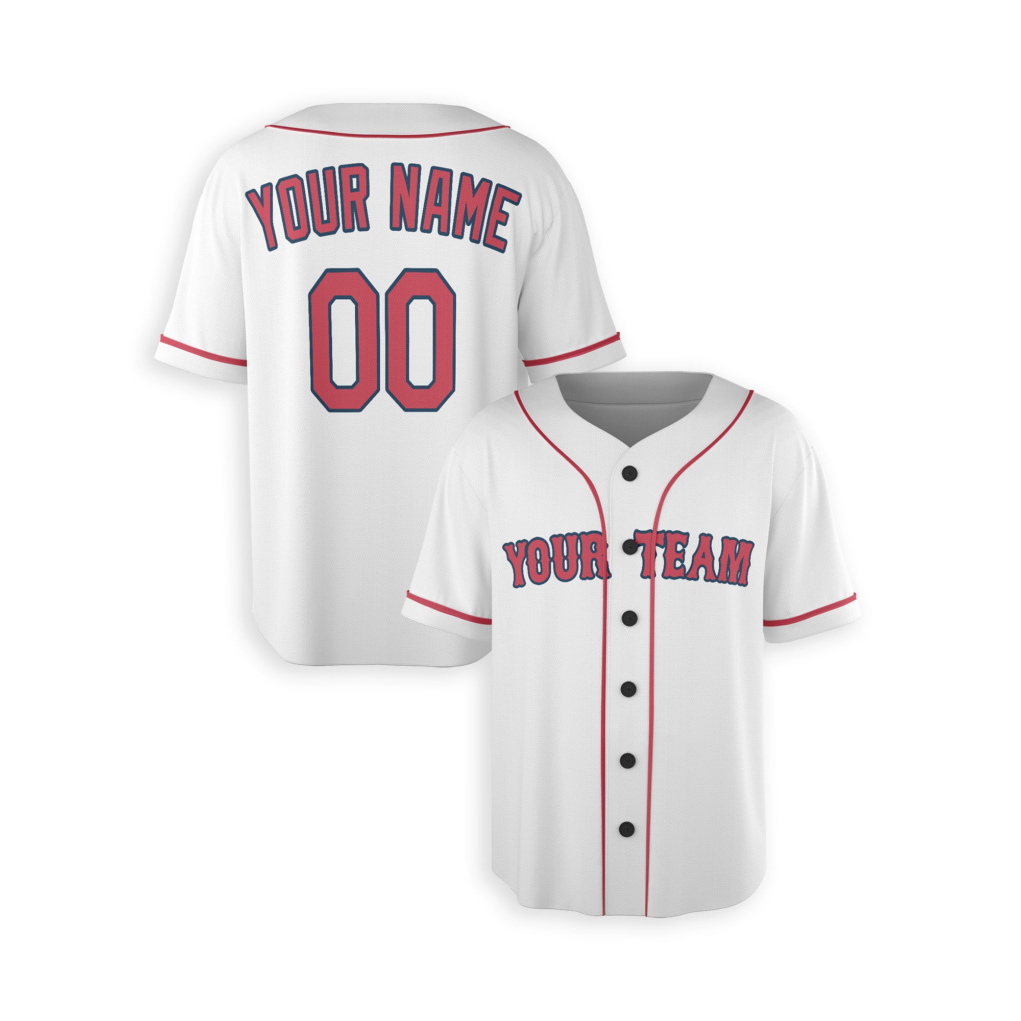 Personalized Boston Fan White Baseball Jersey – Alternate Style Custom Name & Number