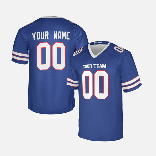 Personalized Buffalo Fan Royal Football Jersey – Custom Name & Number