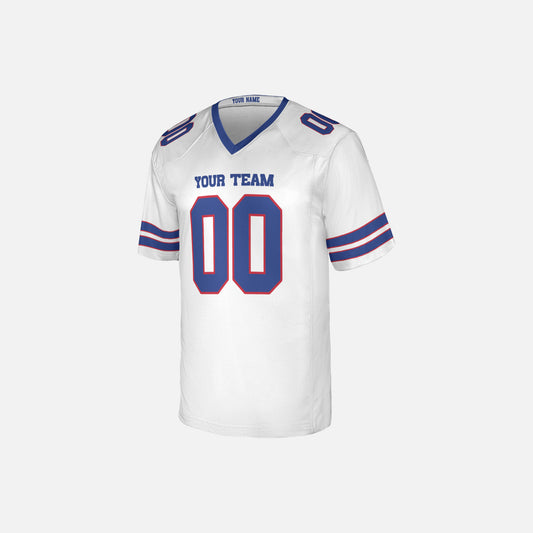 Personalized Buffalo Fan White Football Jersey – Custom Name & Number