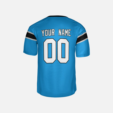 Personalized Carolina Fan Blue Football Jersey – Alternate Style Custom Name & Number