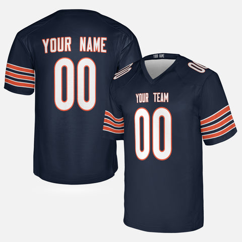Personalized Chicago Fan Navy Football Jersey – Custom Name & Number