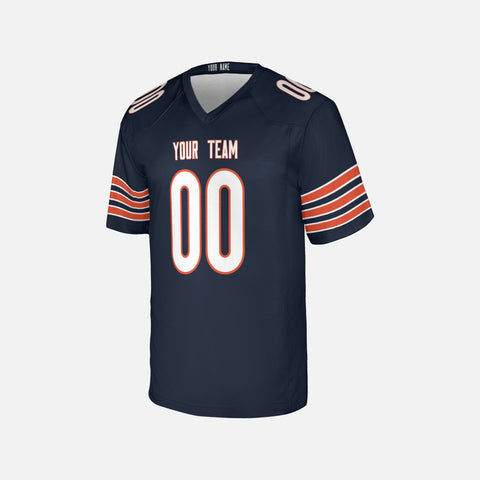 Personalized Chicago Fan Navy Football Jersey – Custom Name & Number