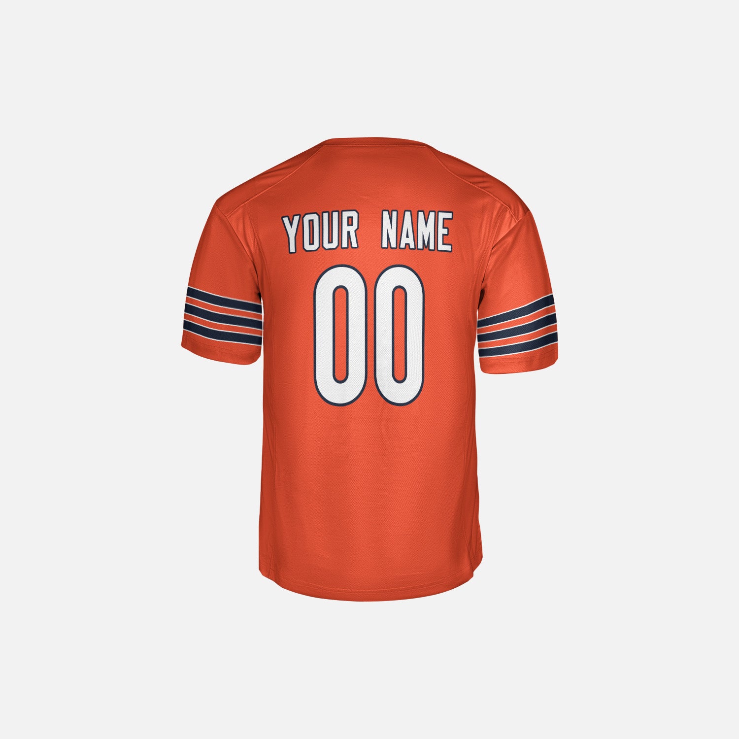 Personalized Chicago Fan Orange Football Jersey – Alternate Style Custom Name & Number