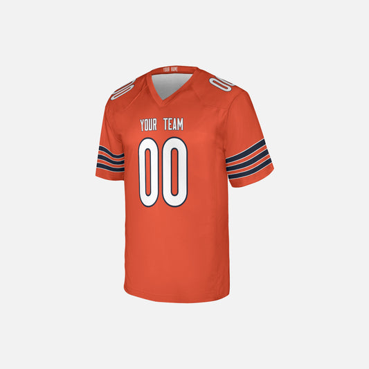Personalized Chicago Fan Orange Football Jersey – Alternate Style Custom Name & Number