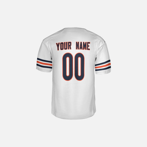 Personalized Chicago Fan White Football Jersey – Custom Name & Number