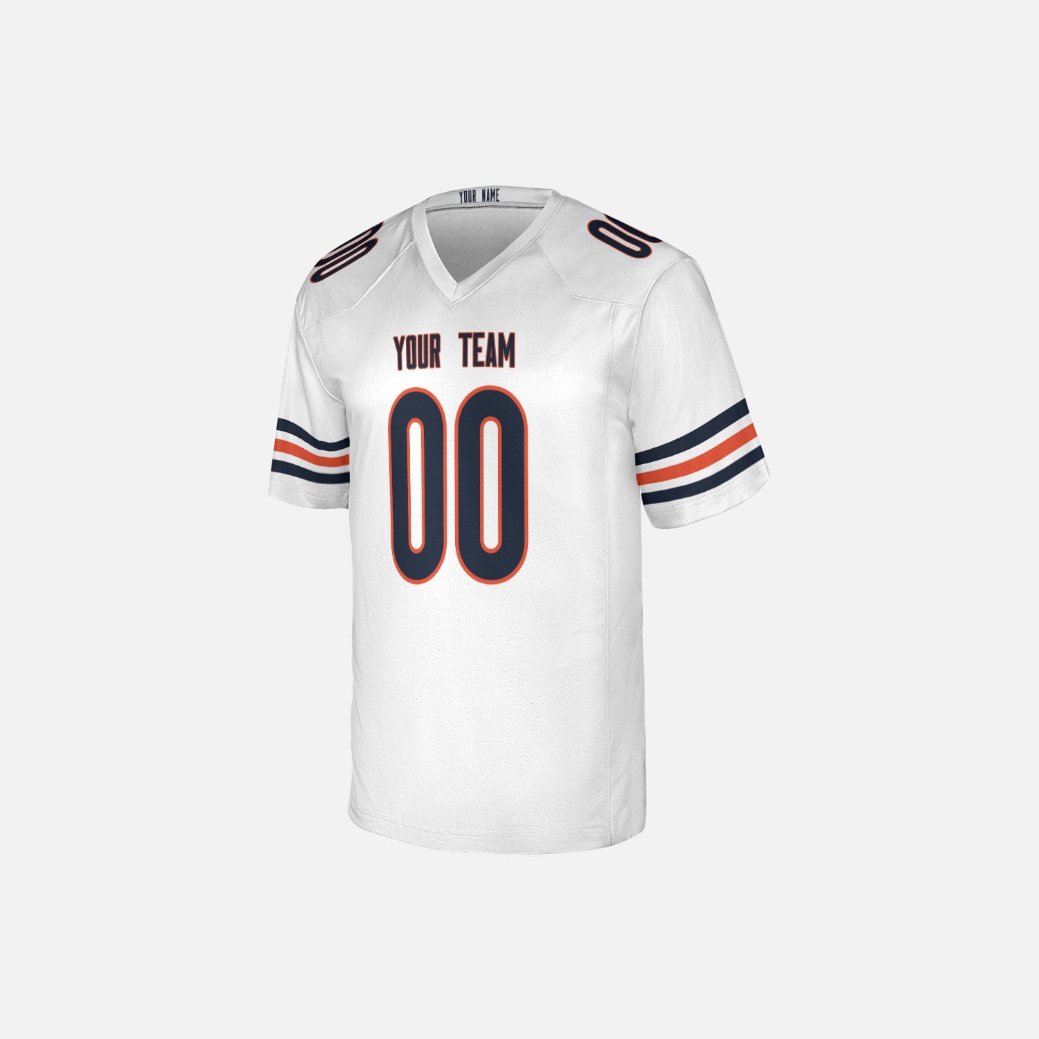 Personalized Chicago Fan White Football Jersey – Custom Name & Number