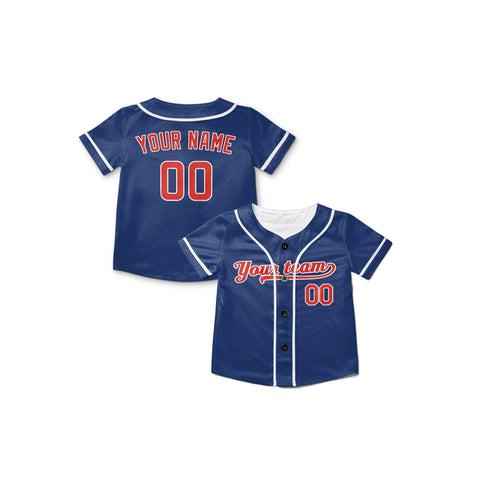 Personalized Chicago North Side Fan Blue Baseball Jersey – Alternate Style Custom Name & Number