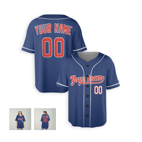 Personalized Chicago North Side Fan Blue Baseball Jersey – Alternate Style Custom Name & Number