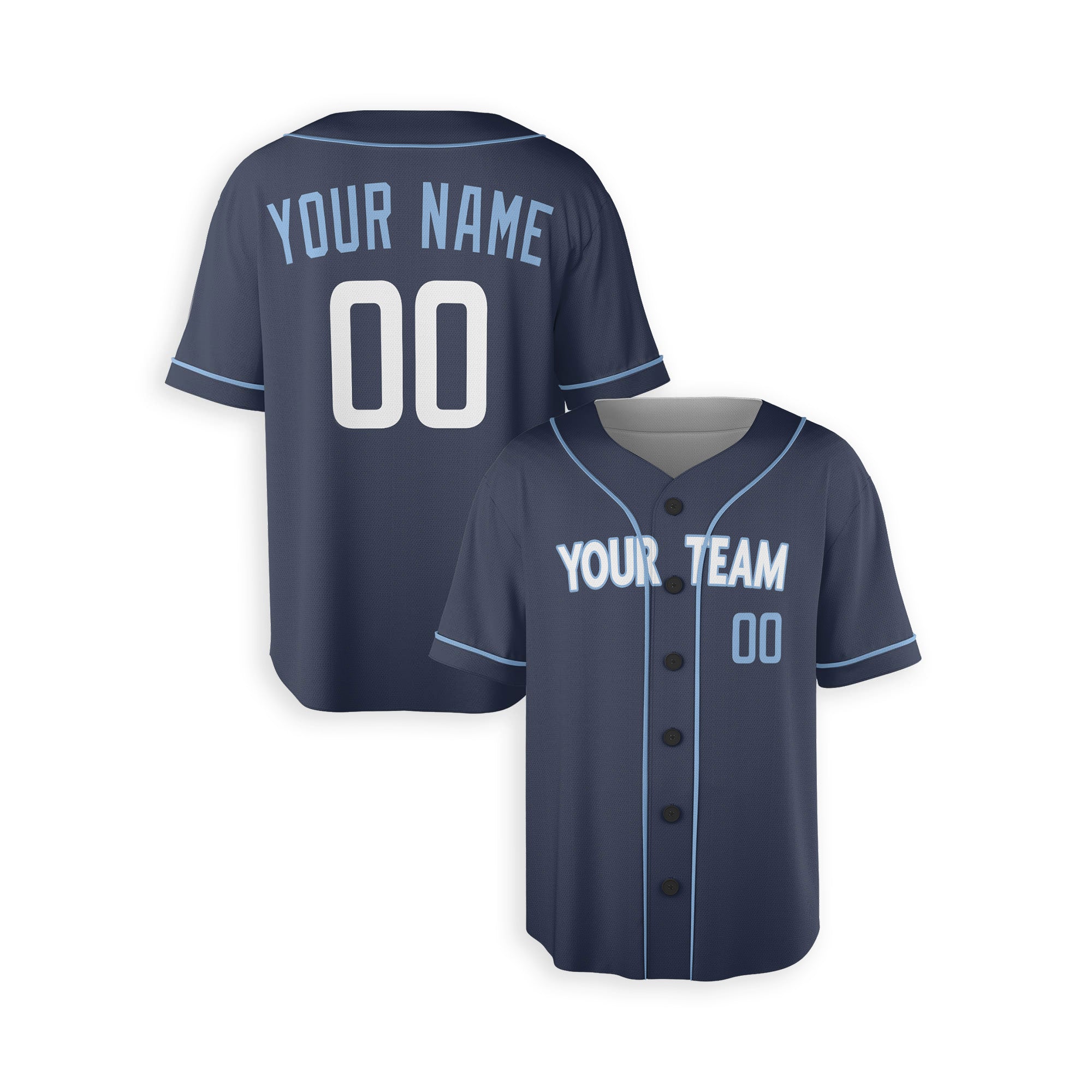 Personalized Chicago North Side Fan Blue Baseball Jersey – City Style Custom Name & Number