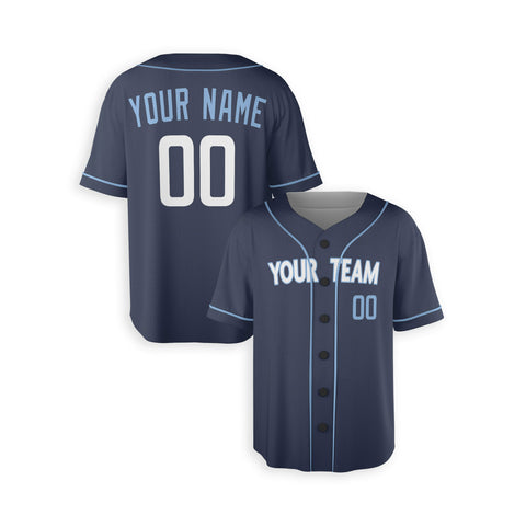 Personalized Chicago North Side Fan Blue Baseball Jersey – City Style Custom Name & Number