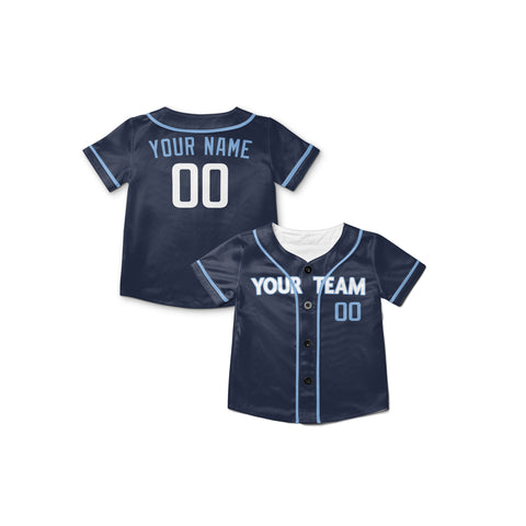 Personalized Chicago North Side Fan Blue Baseball Jersey – City Style Custom Name & Number