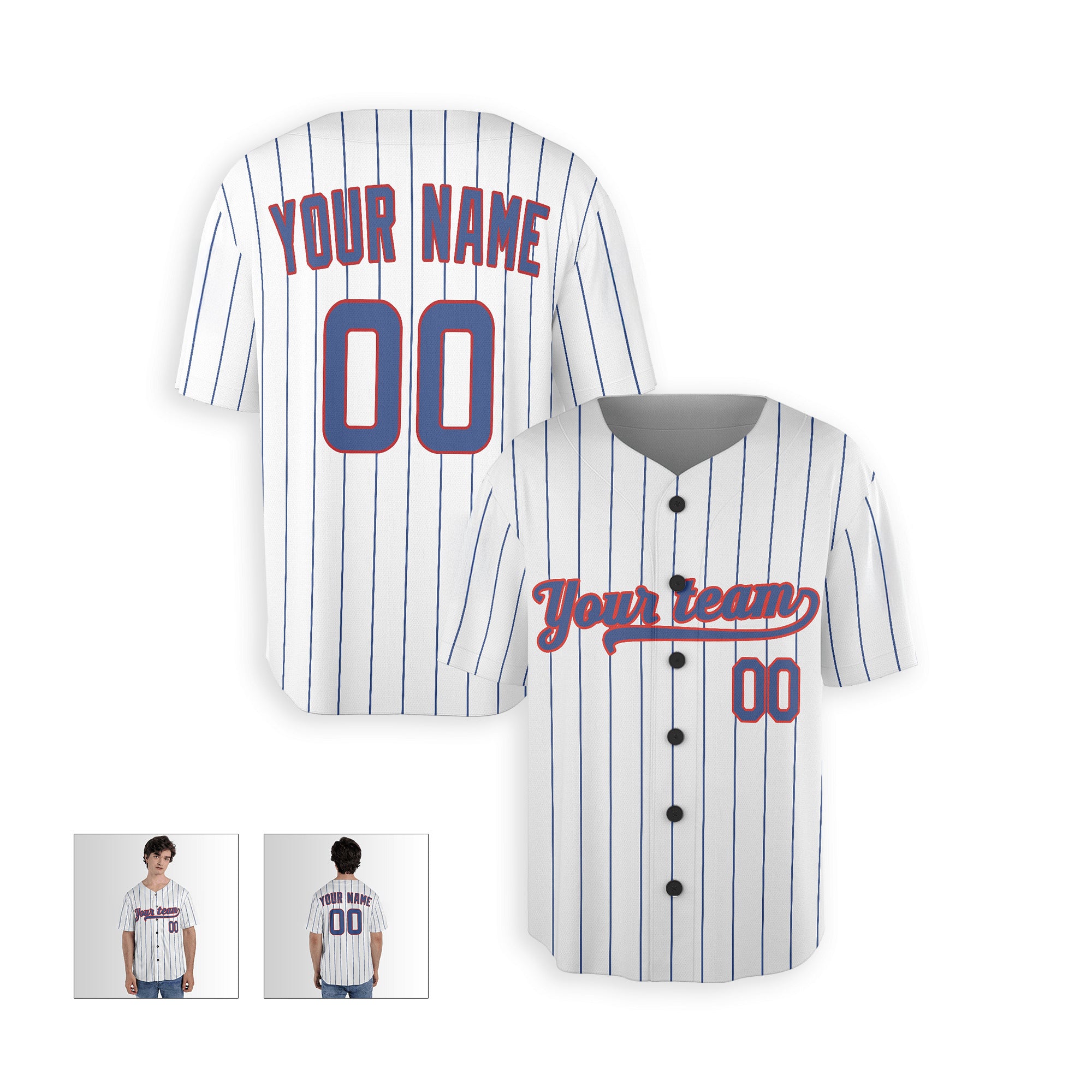 Personalized Chicago North Side Fan White Baseball Jersey – Home Style Custom Name & Number