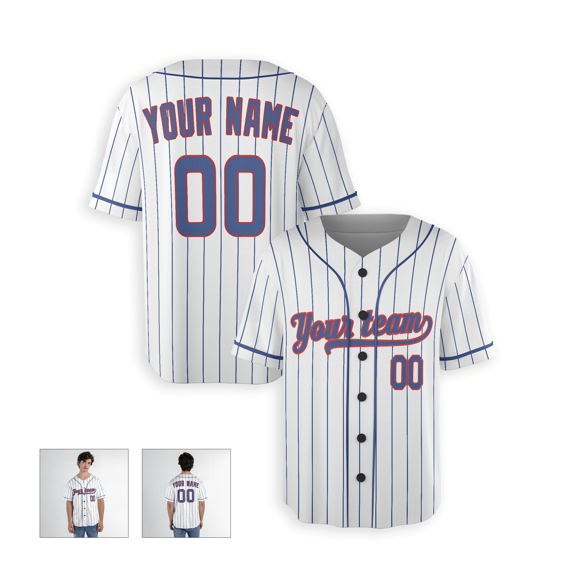 Personalized Chicago North Side Fan White Baseball Jersey – Home Style Custom Name & Number