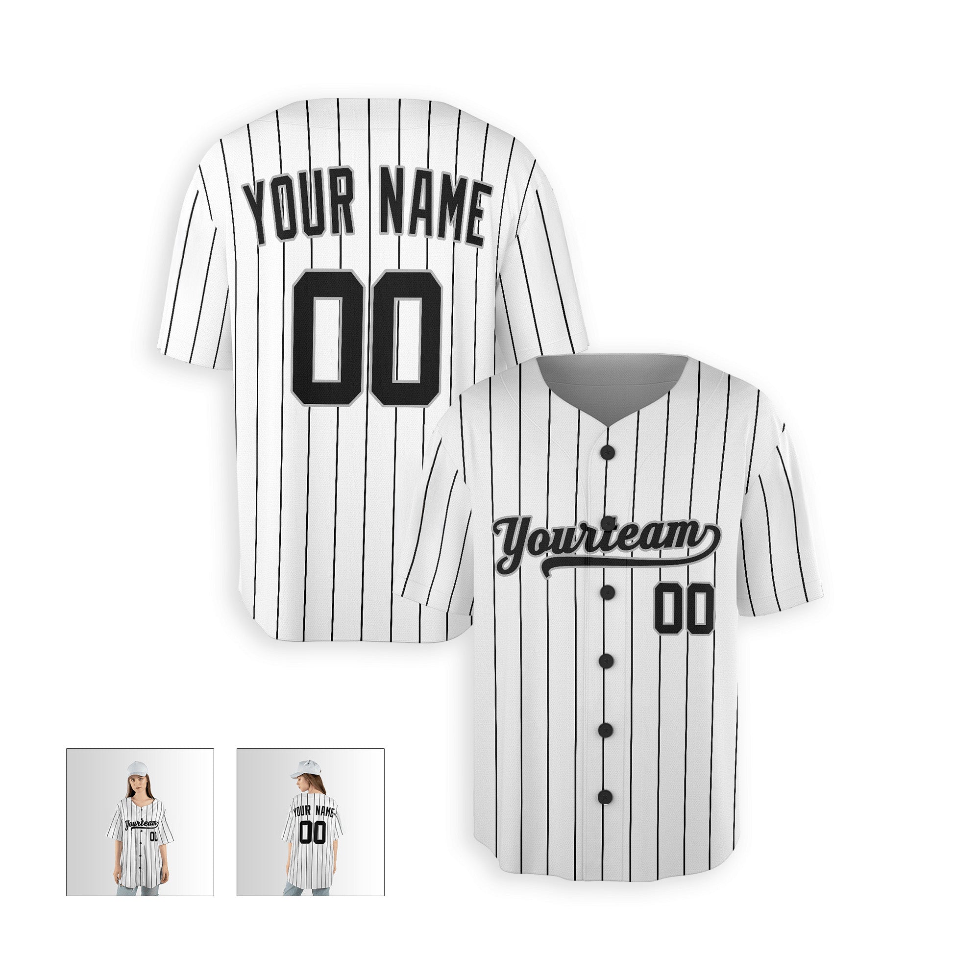 Personalized Chicago South Side Fan White Baseball Jersey – Home Style Custom Name & Number