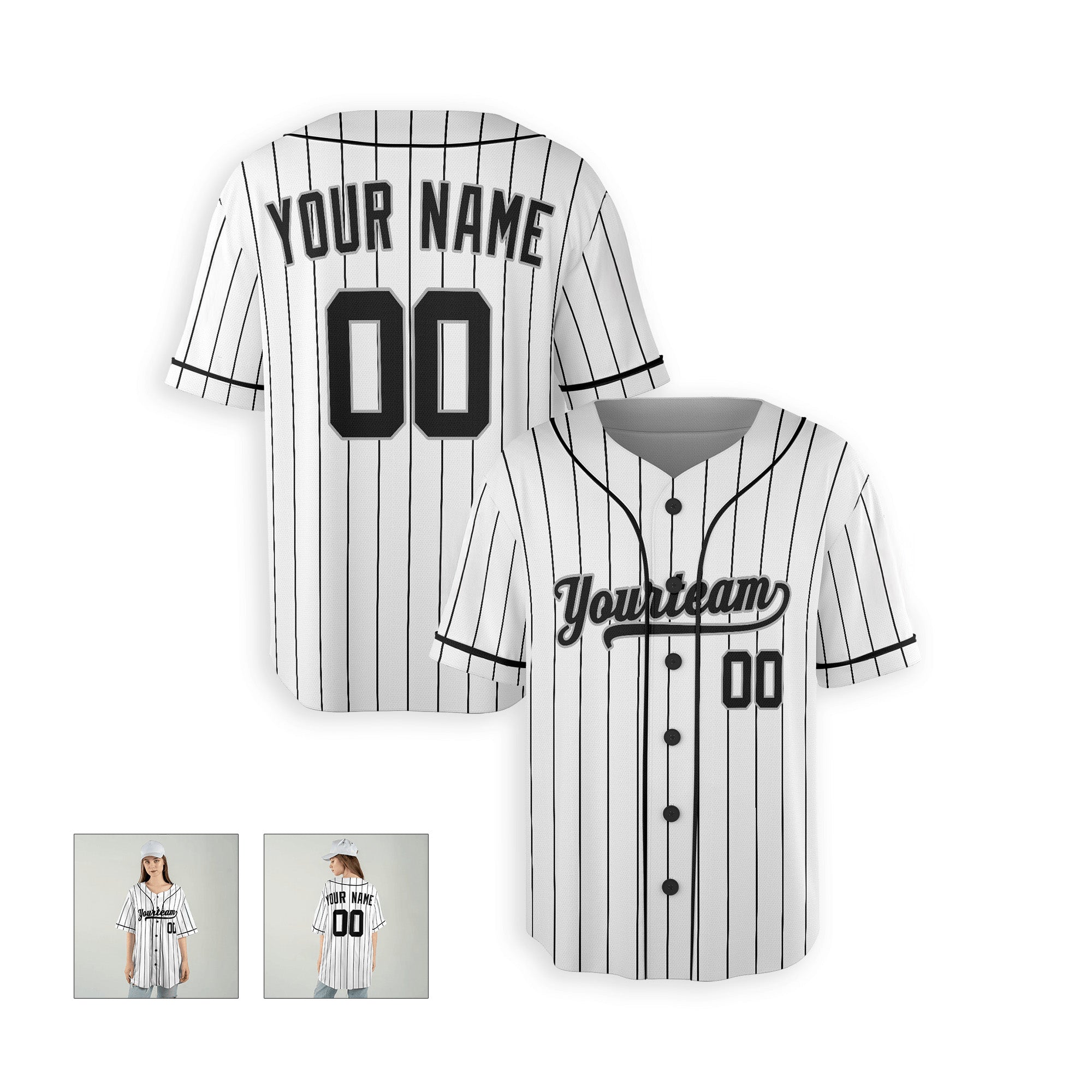 Personalized Chicago South Side Fan White Baseball Jersey – Home Style Custom Name & Number
