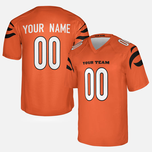 Personalized Cincinnati Fan Orange Football Jersey – Alternate Style Custom Name & Number