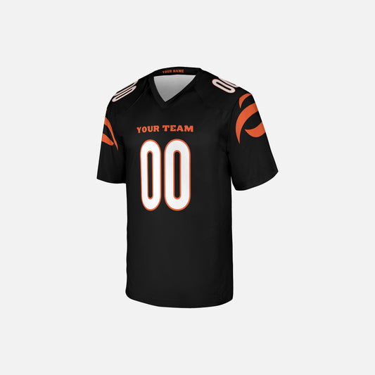 Personalized Cincinnati Fan Black Football Jersey – Custom Name & Number