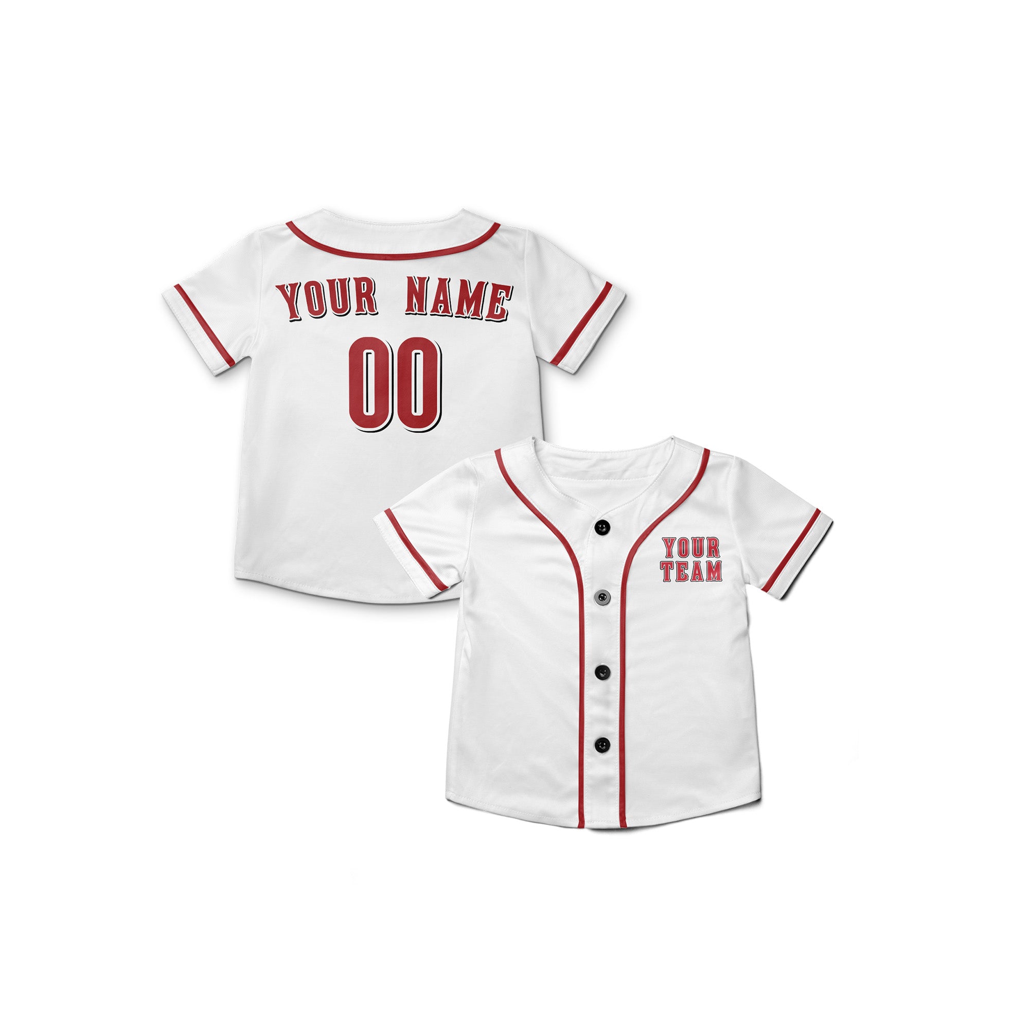 Personalized Cincinnati Fan White Baseball Jersey – Home Style Custom Name & Number
