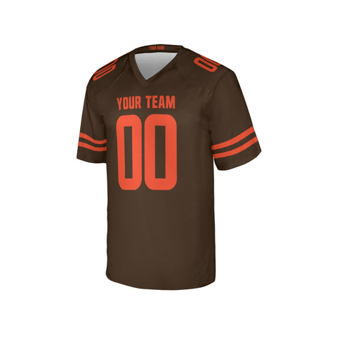 Personalized Cleveland Browns Brown Alpha Dawg Game Football Jersey – Custom Name & Number