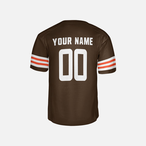 Personalized Cleveland Fan Brown Football Jersey – Custom Name & Number