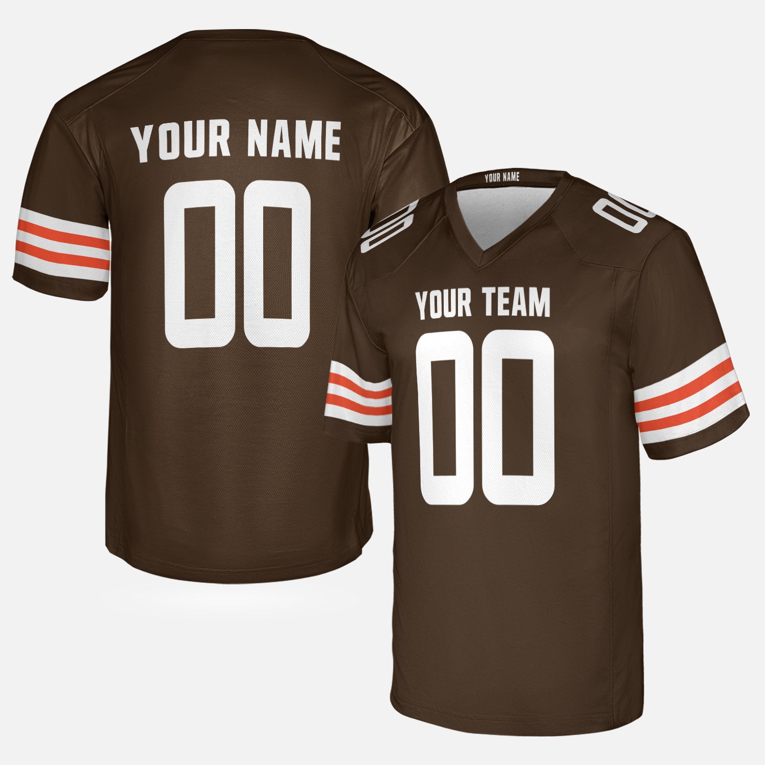 Personalized Cleveland Fan Brown Football Jersey – Custom Name & Number