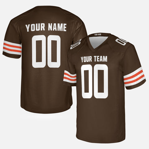 Personalized Cleveland Fan Brown Football Jersey – Custom Name & Number