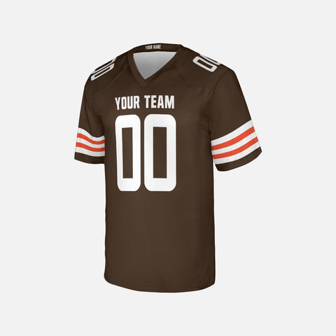 Personalized Cleveland Fan Brown Football Jersey – Custom Name & Number