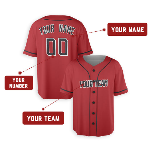 Personalized Cleveland Fan Red Baseball Jersey – Alternate Style Custom Name & Number