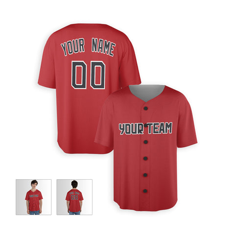 Personalized Cleveland Fan Red Baseball Jersey – Alternate Style Custom Name & Number