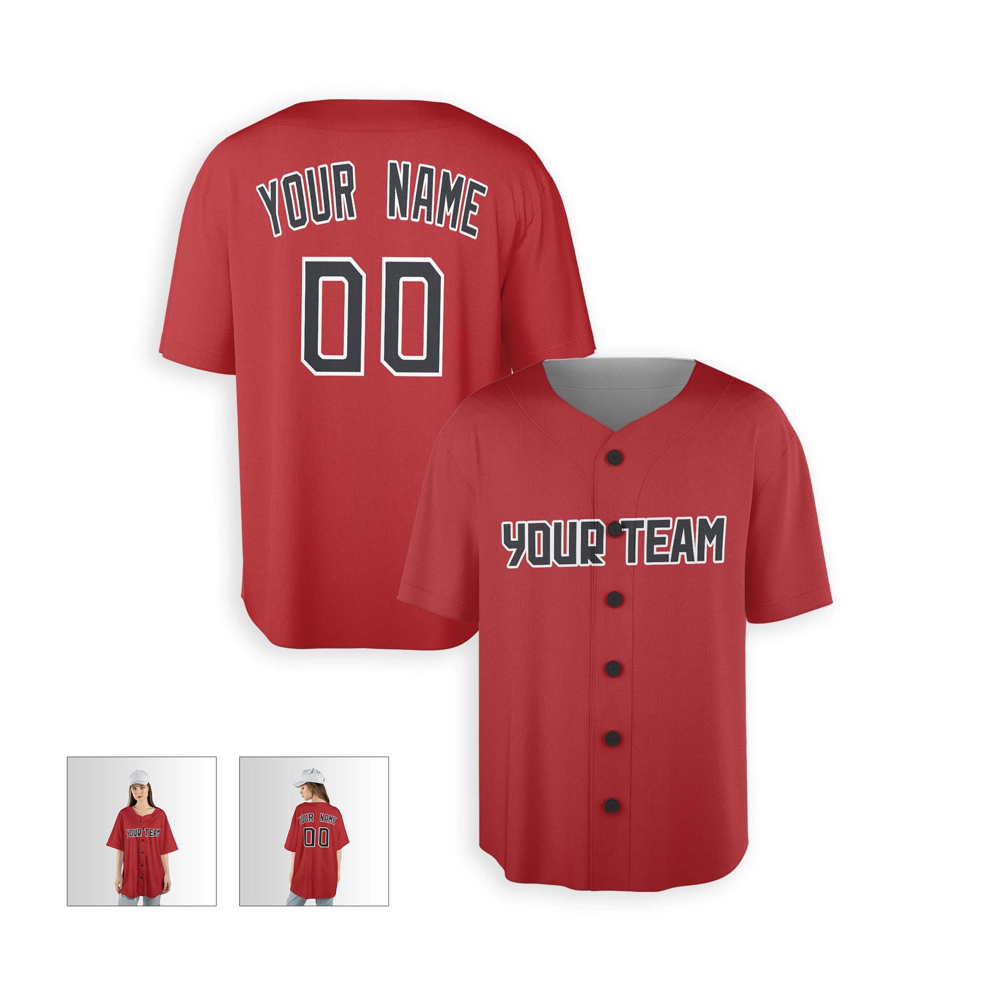 Personalized Cleveland Fan Red Baseball Jersey – Alternate Style Custom Name & Number