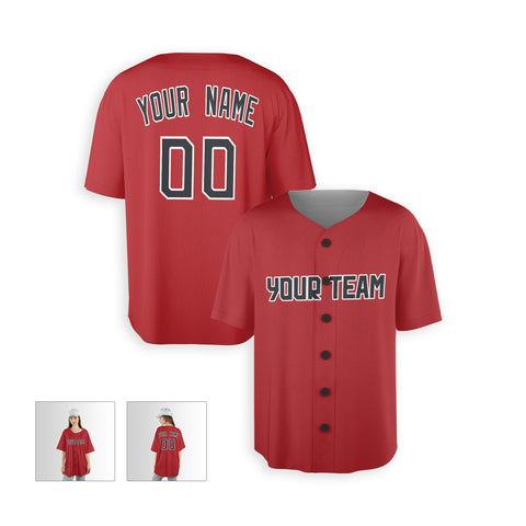 Personalized Cleveland Fan Red Baseball Jersey – Alternate Style Custom Name & Number