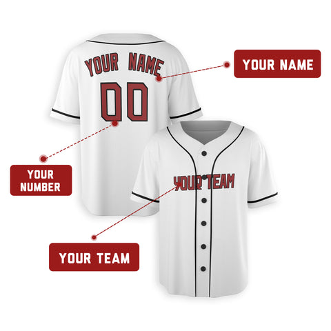 Personalized Cleveland Fan White Baseball Jersey – Home Style Custom Name & Number