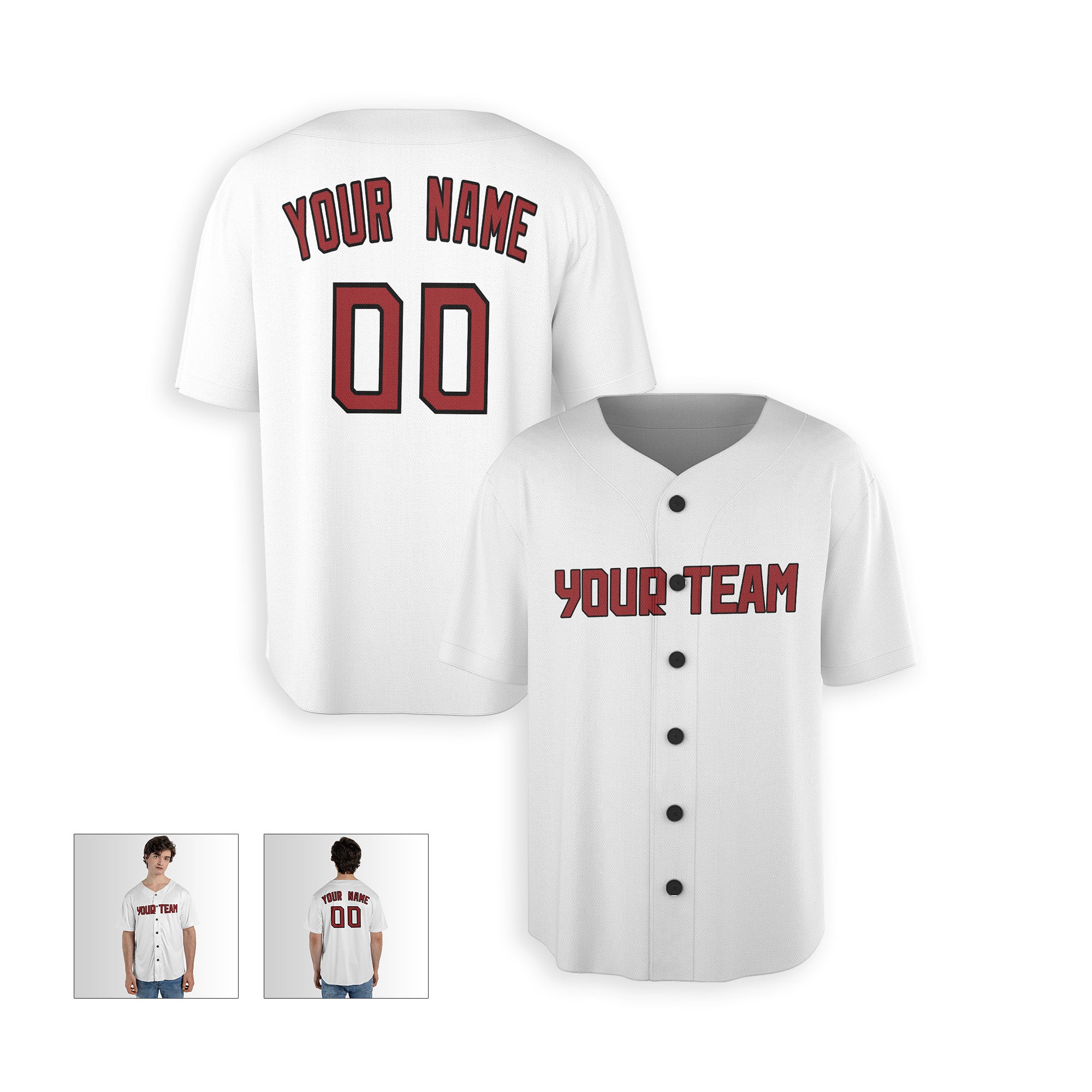 Personalized Cleveland Fan White Baseball Jersey – Home Style Custom Name & Number