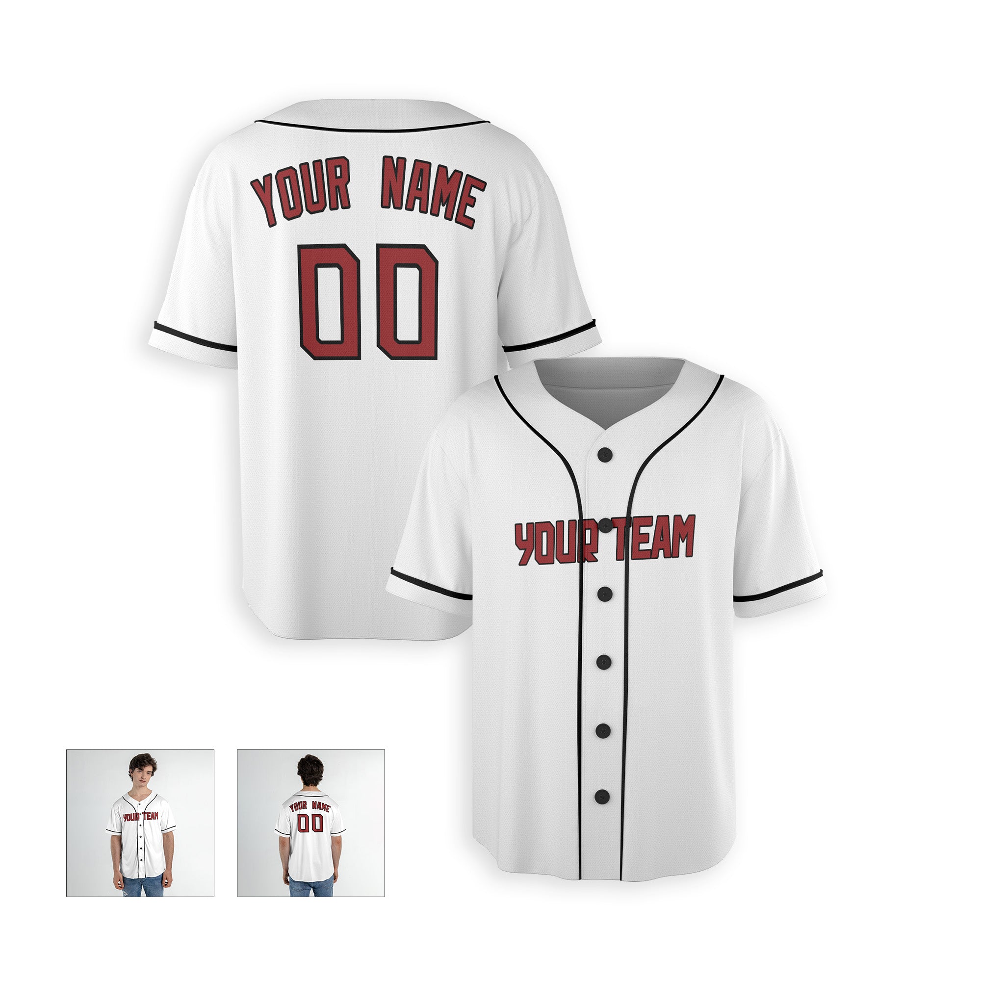 Personalized Cleveland Fan White Baseball Jersey – Home Style Custom Name & Number