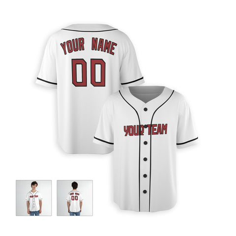 Personalized Cleveland Fan White Baseball Jersey – Home Style Custom Name & Number