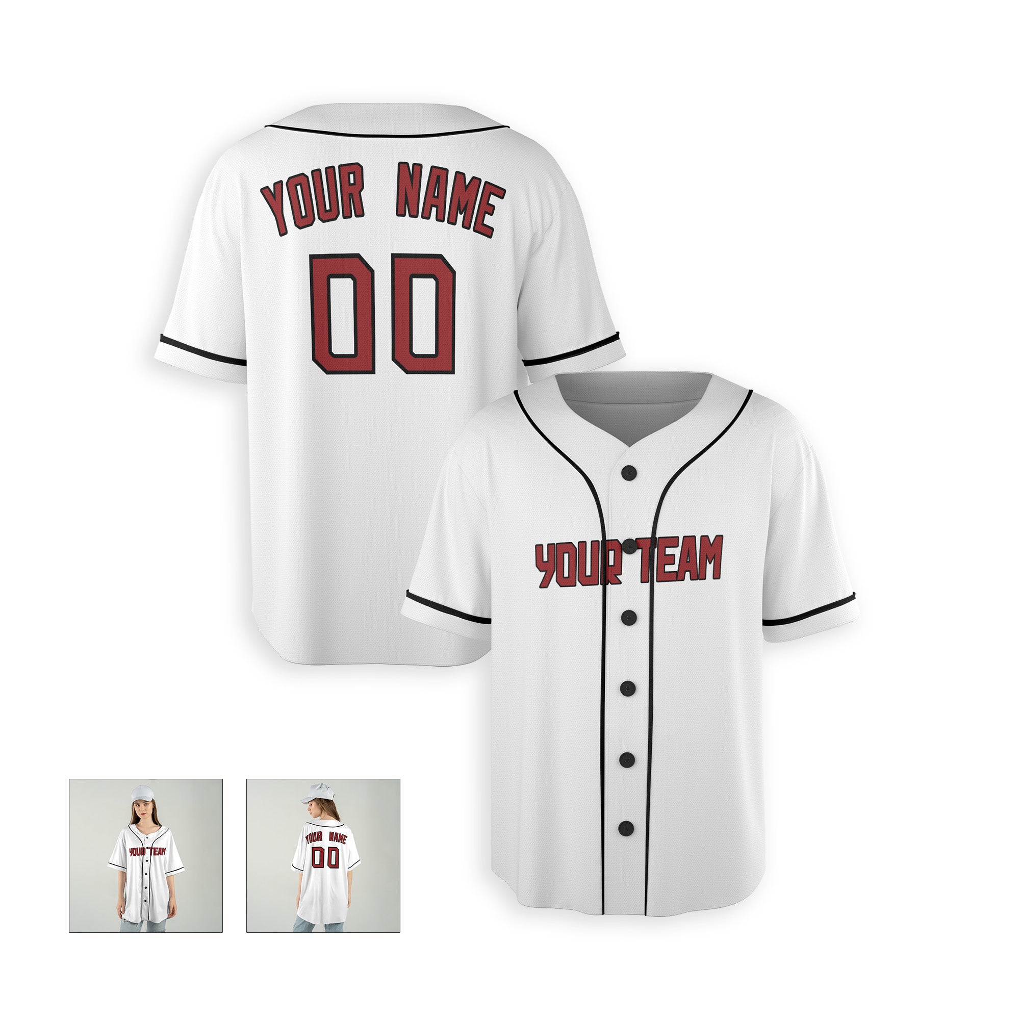 Personalized Cleveland Fan White Baseball Jersey – Home Style Custom Name & Number