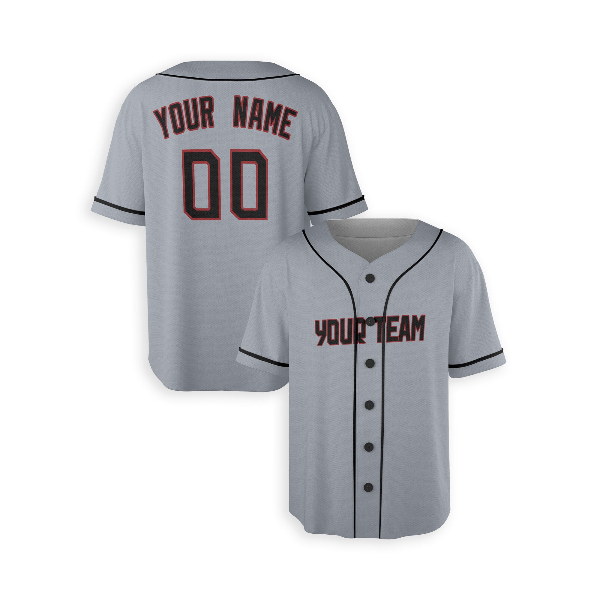 Personalized Cleveland Fan Gray Baseball Jersey – Road Style Custom Name & Number