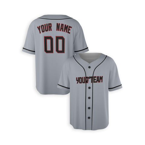 Personalized Cleveland Fan Gray Baseball Jersey – Road Style Custom Name & Number