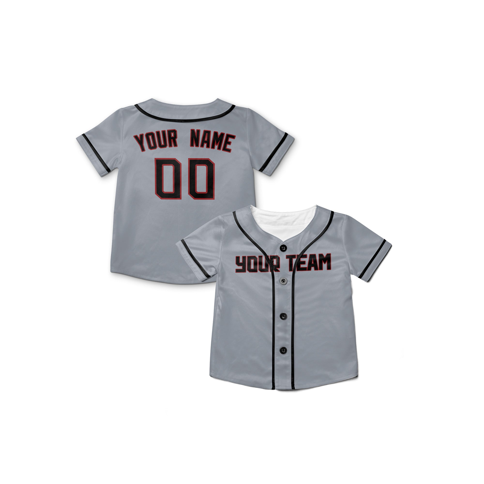 Personalized Cleveland Fan Gray Baseball Jersey – Road Style Custom Name & Number