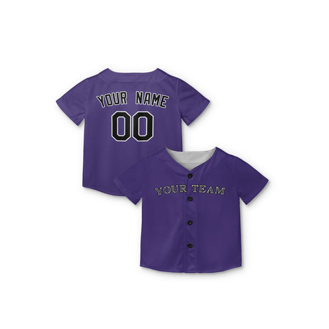 Personalized Colorado Fan Purple Baseball Jersey – Alternate Style Custom Name & Number