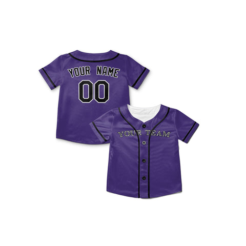 Personalized Colorado Fan Purple Baseball Jersey – Alternate Style Custom Name & Number