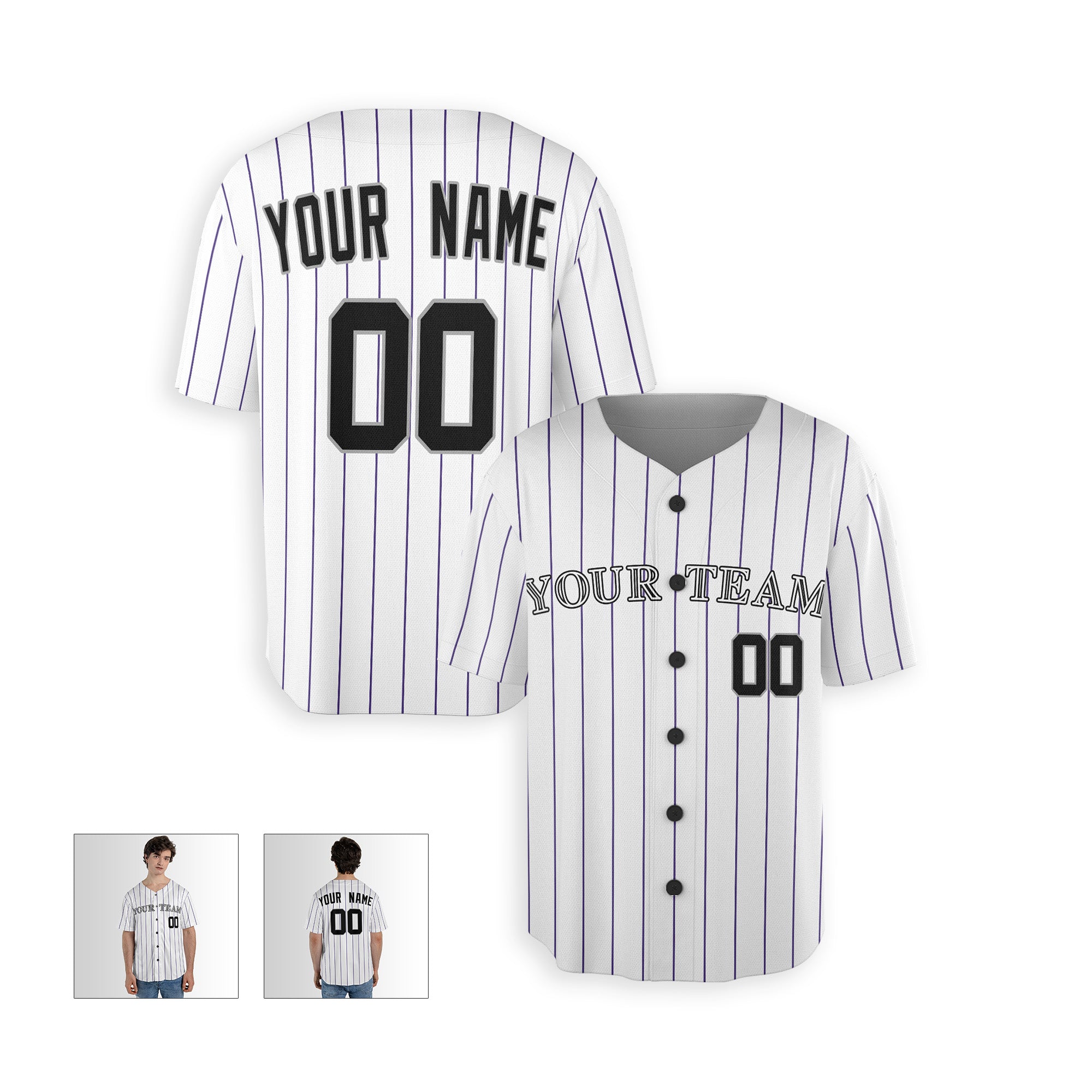 Personalized Colorado Fan White Baseball Jersey – Home Style Custom Name & Number