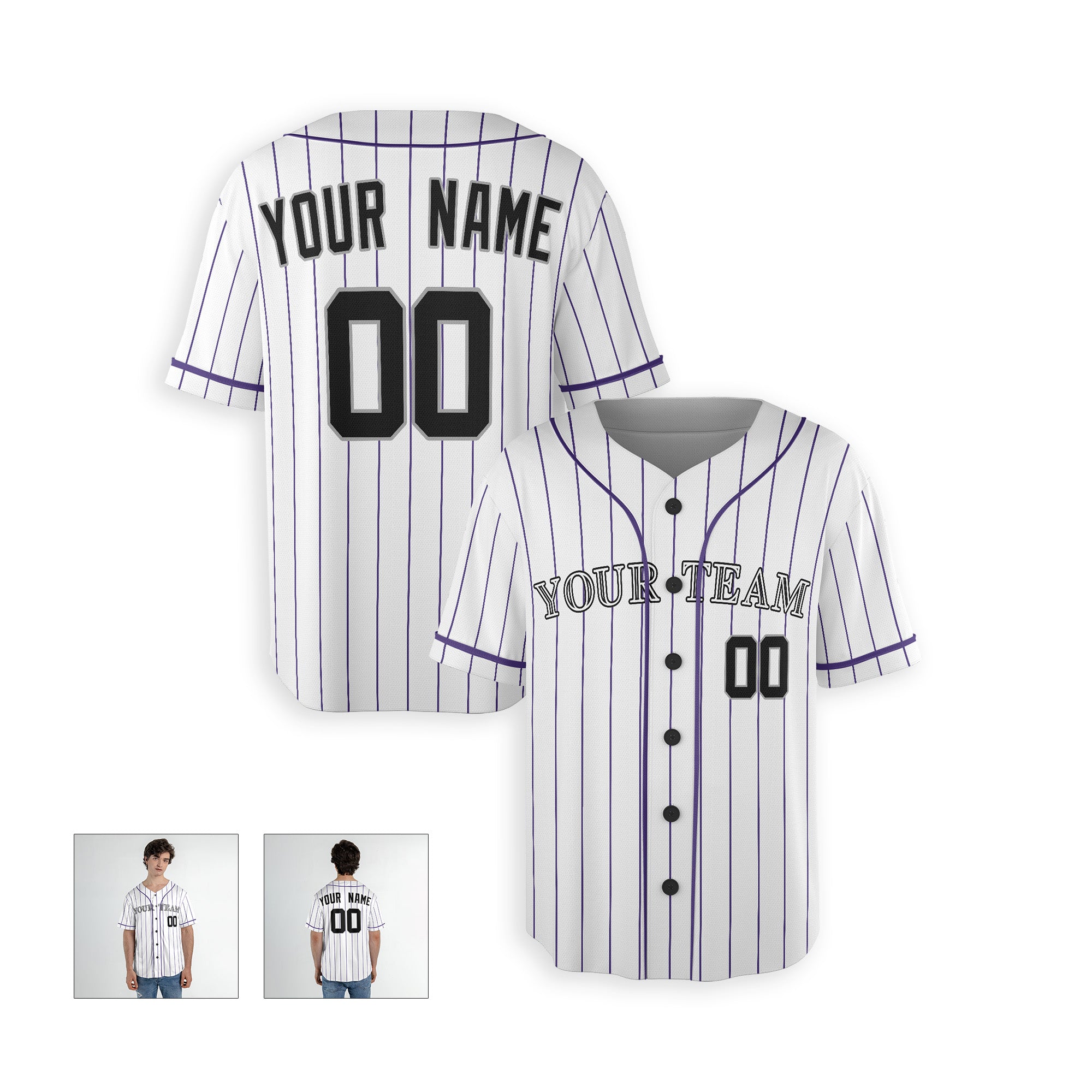Personalized Colorado Fan White Baseball Jersey – Home Style Custom Name & Number