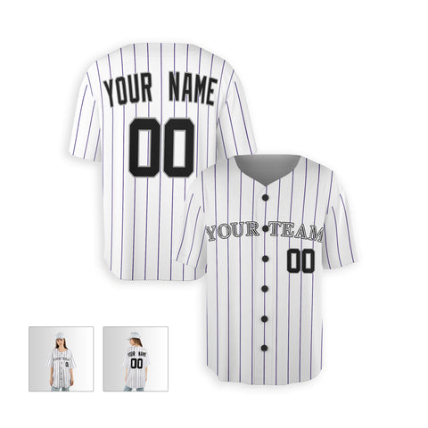 Personalized Colorado Fan White Baseball Jersey – Home Style Custom Name & Number