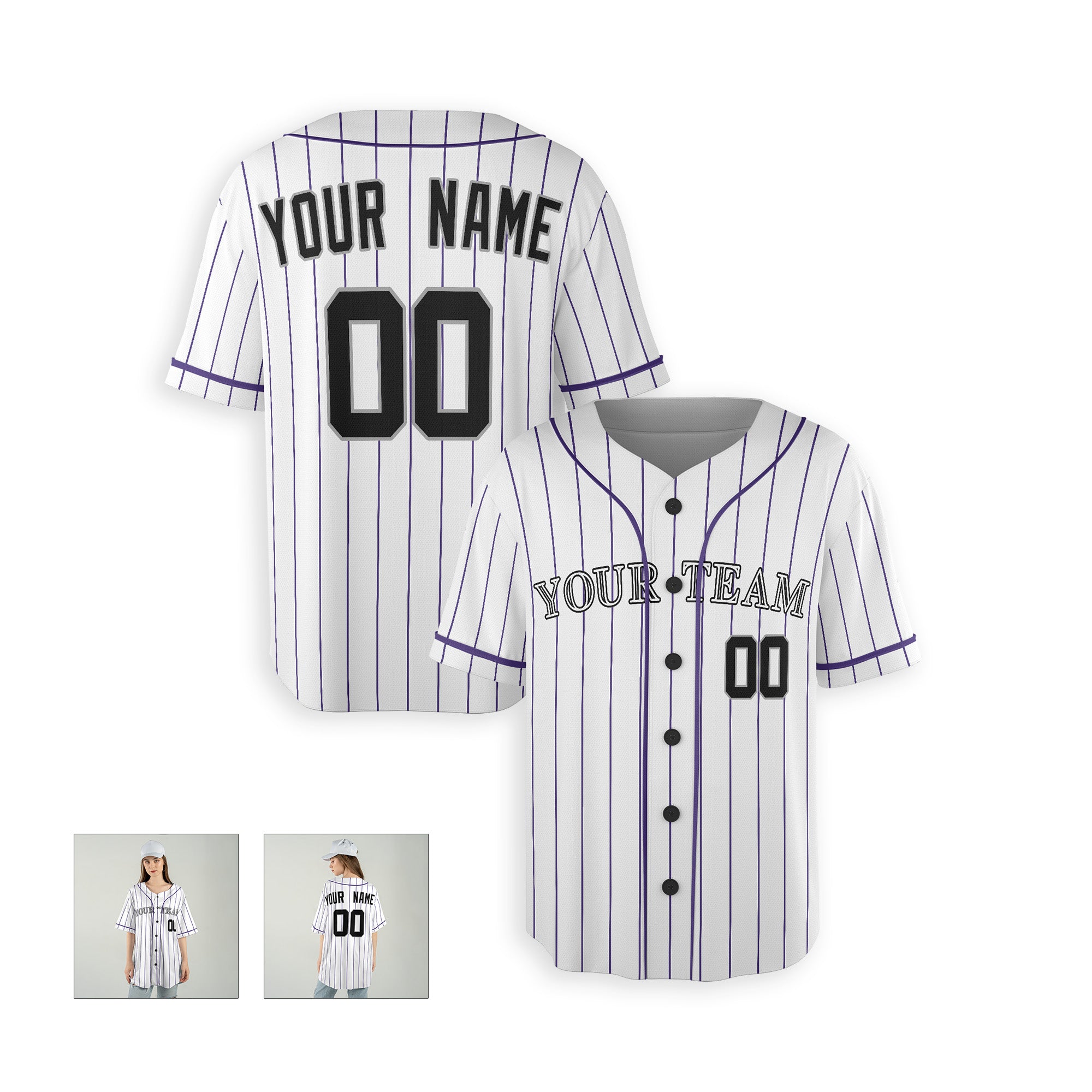 Personalized Colorado Fan White Baseball Jersey – Home Style Custom Name & Number