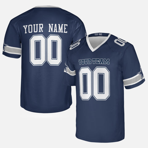 Personalized Dallas Fan Navy Football Jersey – Custom Name & Number