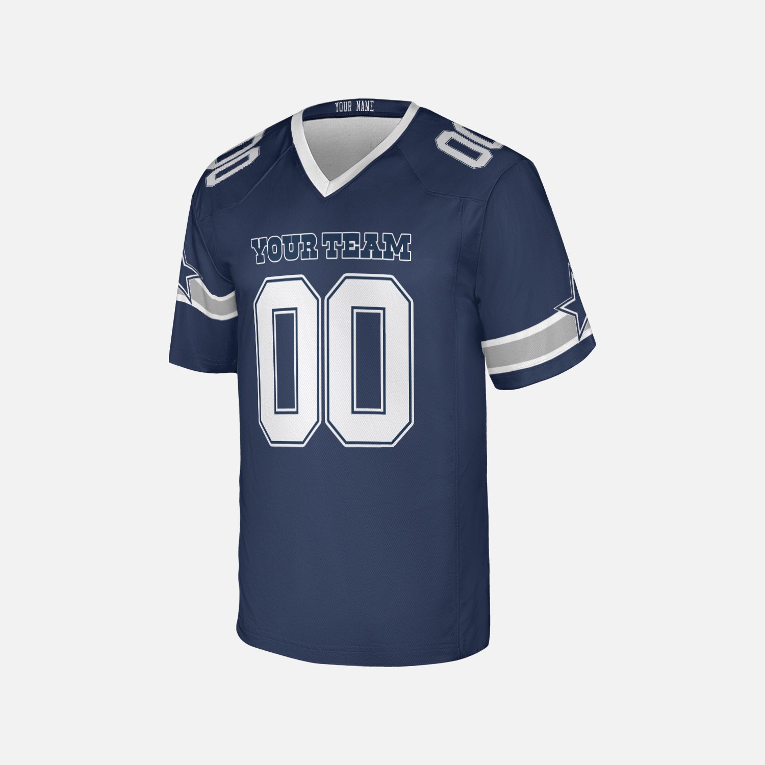 Personalized Dallas Fan Navy Football Jersey – Custom Name & Number