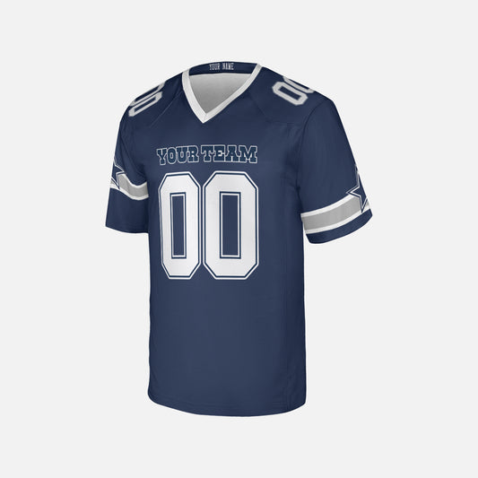Personalized Dallas Fan Navy Football Jersey – Custom Name & Number