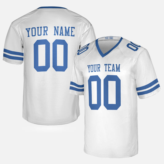Personalized Dallas Fan White Football Jersey – Custom Name & Number